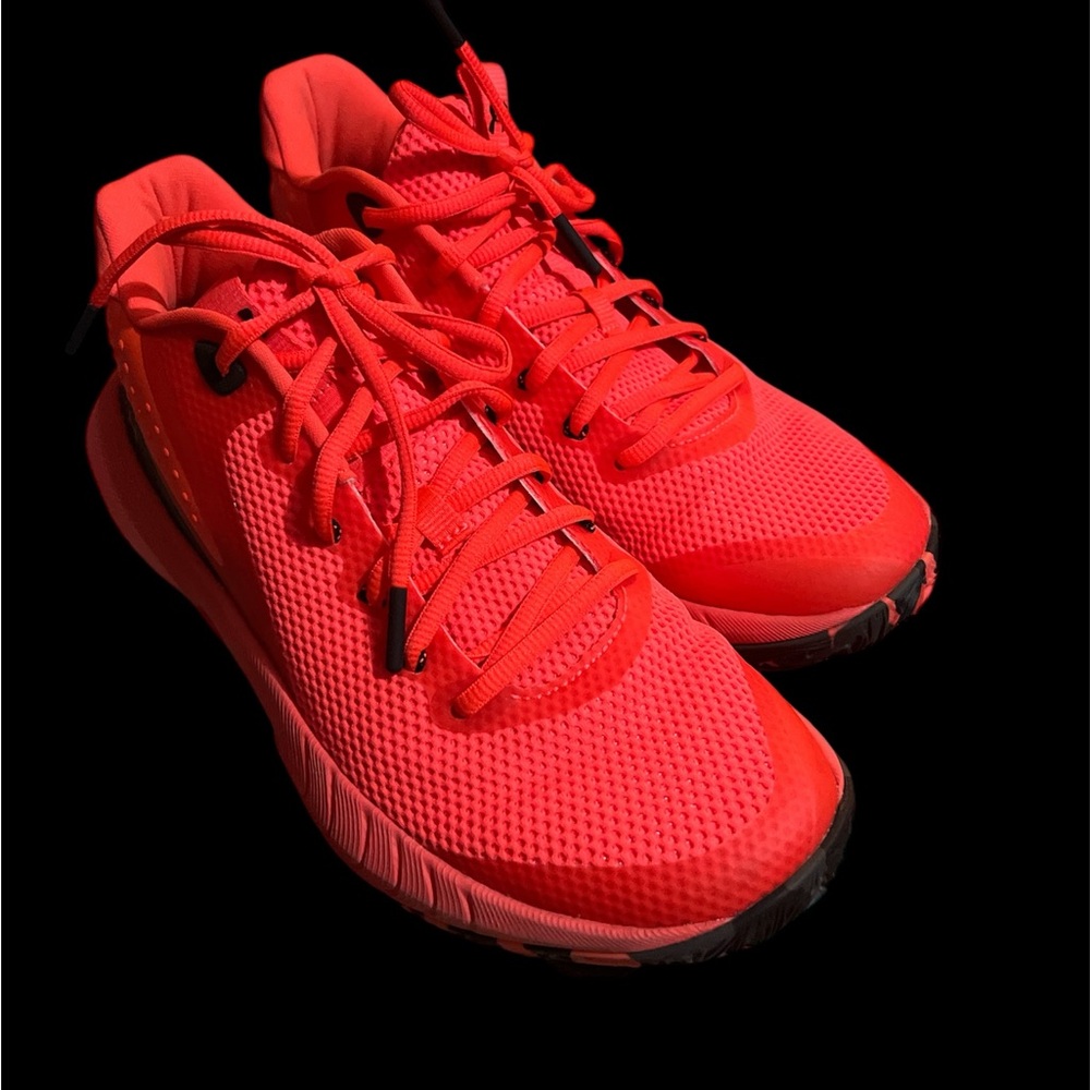 Vibrant Red Under Armour Sneakers